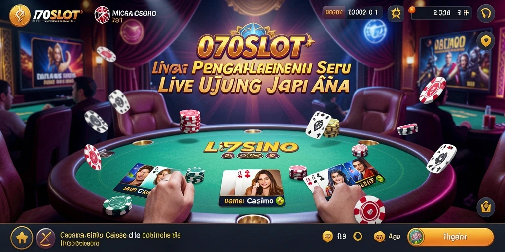 Tampilan gameplay seru Live Casino di 070SLOT.