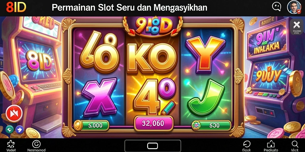 Tampilan gameplay menakjubkan dengan mesin slot 8ID yang beragam.