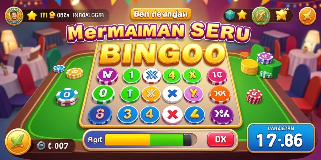Screenshoot gameplay API77 yang menampilkan suasana Bingo yang seru.
