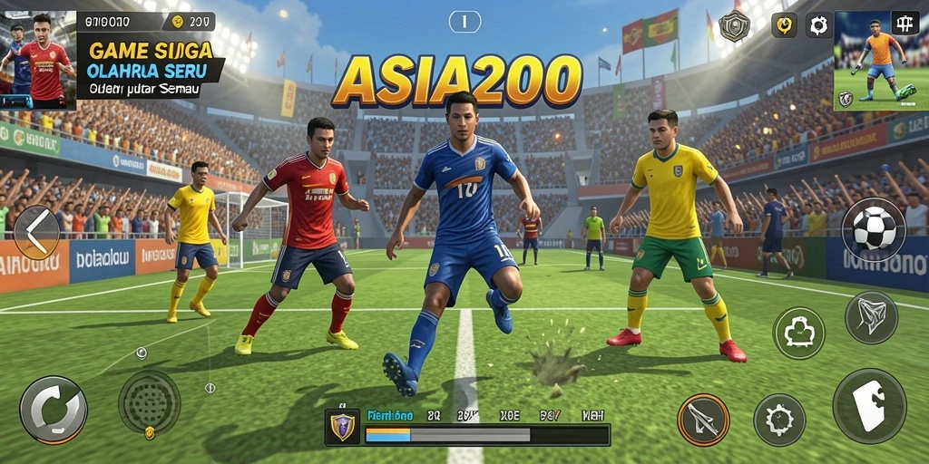 Tampilan mendebarkan dari gameplay ASIA200 di berbagai cabang olahraga.