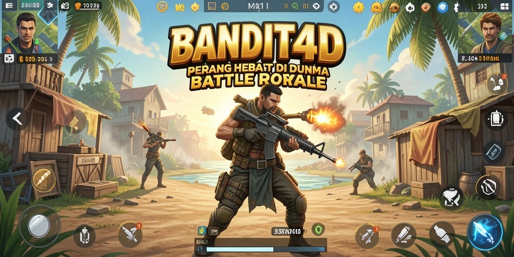 Gameplay menegangkan dalam dunia Battle Royale BANDIT4D.
