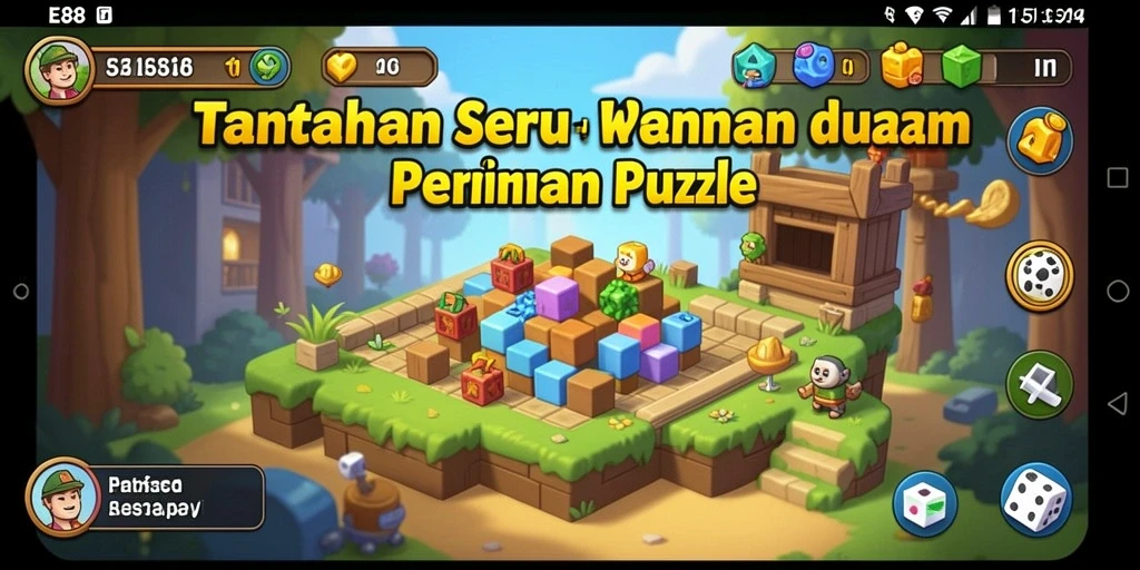 Screenshot E88 menunjukkan gameplay seru dan menantang dari permainan Puzzle.