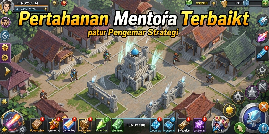 Gameplay menegangkan di <strong>FENDY188</strong> dengan berbagai menara pertahanan.