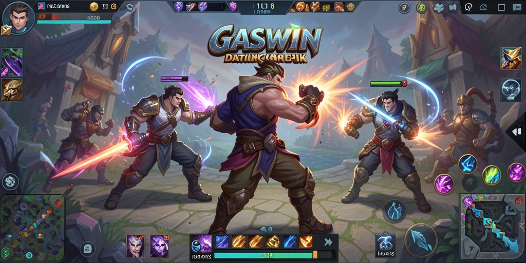 Tampilan gameplay GASWIN yang menegangkan dan penuh aksi.