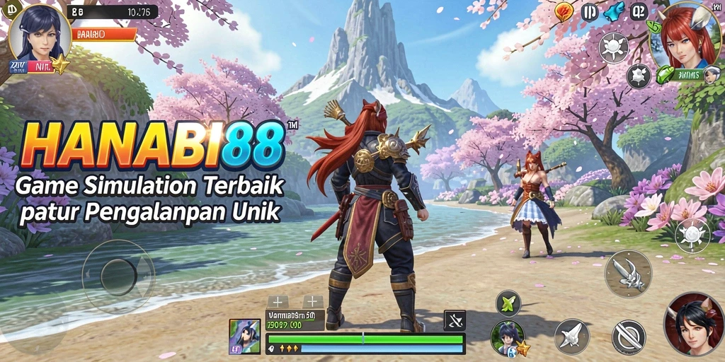 Tangkapan layar utama HANABI88 menampilkan gameplay Simulation yang imersif.