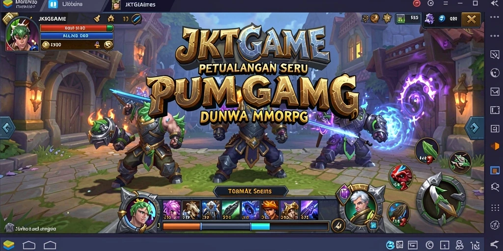 Tampilan gameplay JKTGAME dengan aksi seru di dunia MMORPG.