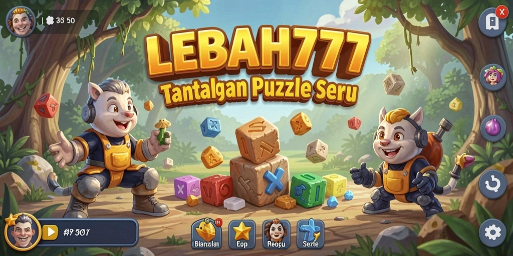 Tampilan permainan LEBAH777 yang menantang di layar.