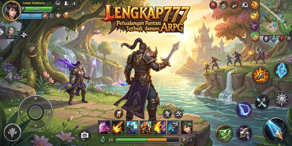 Tangkapan layar menunjukkan aksi seru dalam gameplay ARPG LENGKAP777.