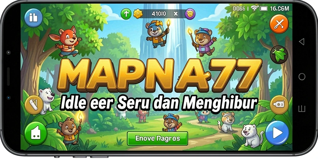 Tampilan screenshot gameplay MAPNA777 yang menunjukkan kemajuan permainan Idle.