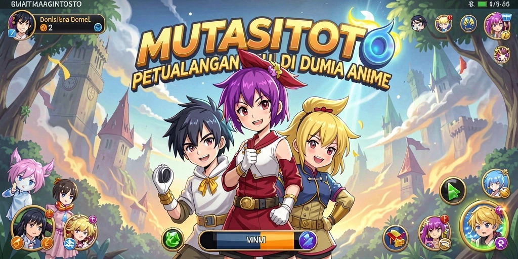 Screenshot utama <strong>MUTASITOTO</strong> menampilkan aksi seru di dunia Anime.