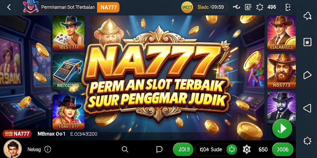 Tampilan gameplay NA777 yang menawan dengan berbagai tema slot.