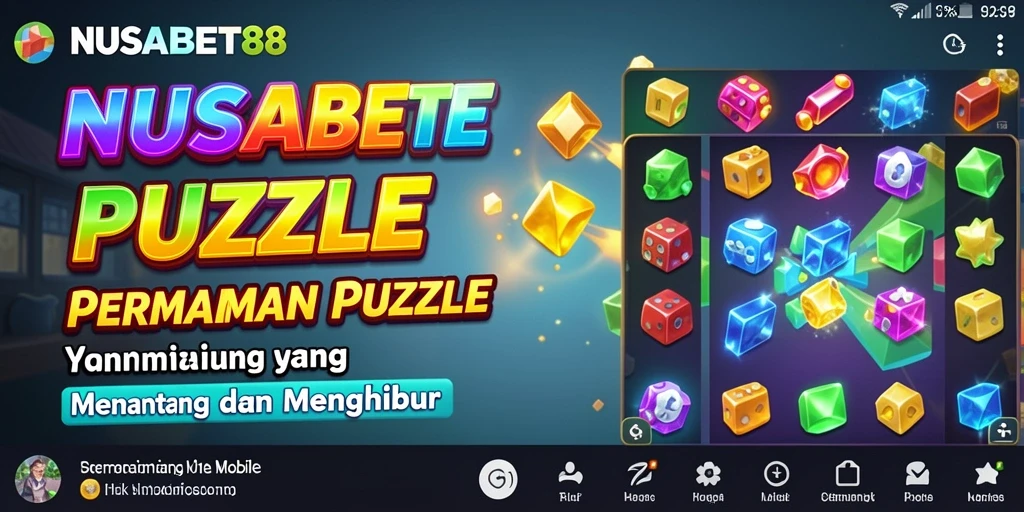 Screenshot gameplay NUSABET88 menampilkan tantangan Puzzle yang menarik.