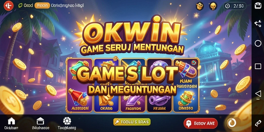 Tampilan gameplay menarik di OKWIN dengan tema slot yang beragam.