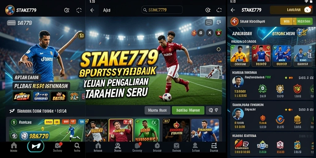 Screenshot utama STAKE779 menunjukkan pengguna menikmati taruhan olahraga.