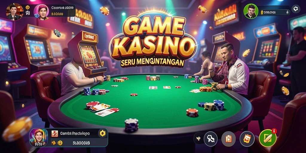 Tampak gameplay seru dari game Kasino T6 dengan fitur menarik.