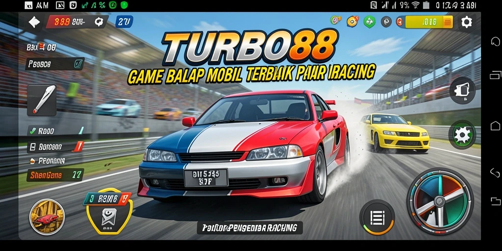 Gameplay balapan yang intens dan menarik di TURBO88.